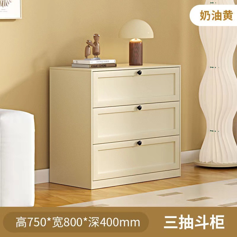 Gabinete de cajón simple de acero armario multicapa armario de almacenamiento armario de dormitorio armario lateral de sala de estar armario de almacenamiento multifuncional armario bajo