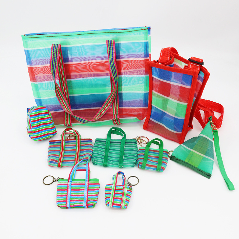 Fishing Net Bag, Vegetable Basket, Coin Purse, Charm, Tote Bag, Storage Bag, Woven Bag, Small Backpack Accessory
