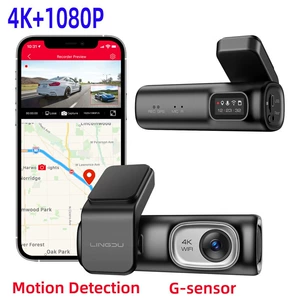LINGDU driving recorder D600 front and rear dual lens recorder 4K HD wide angle motion detection recorder