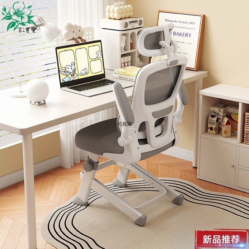 Special Writing Desk and Chair for Young High School and Junior High School Students, Adjustable Ergonomic Computer Chair, Children's Study Chair for Home Use