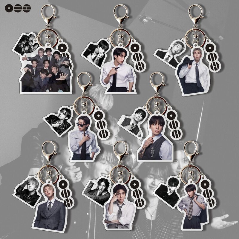 Bts 26Th Anniversary New Acrylic Three-Piece Keychain Set Bag Pendant Celebrity Merchandise