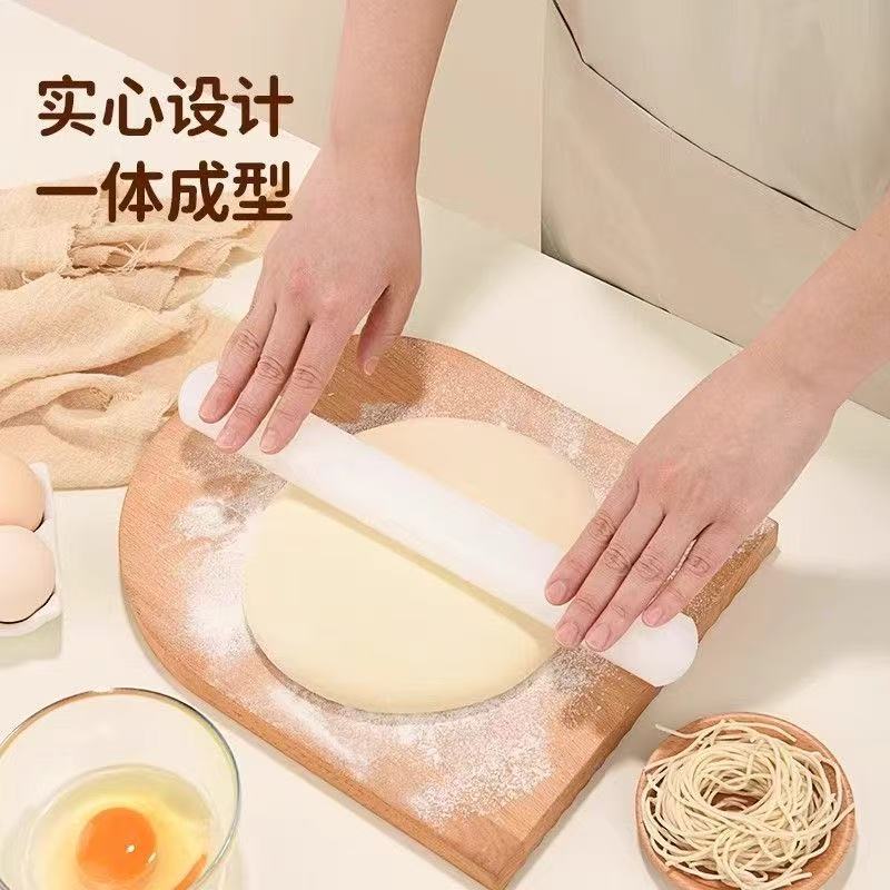 プラスチック PP 麺棒ノンスティック家庭用麺棒多機能ツーインワンレモンスティック家庭用固体麺棒|undefined
