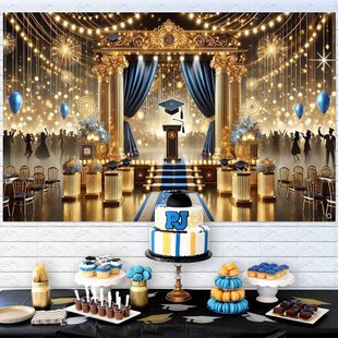 Amazon Cross-Border Flag Customization Graduation Season Background Decorative Cloth Banner Graduation Party Party Hanging Cloth Wholesale