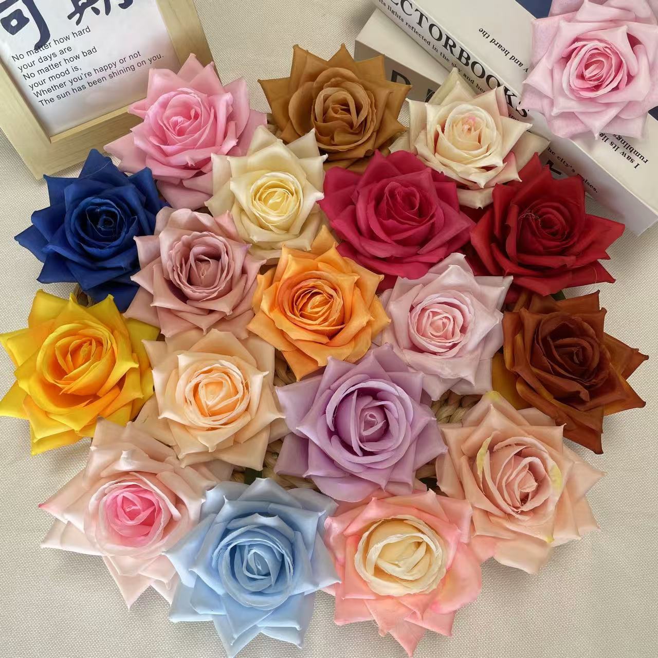Artificial Flower Rose Flower Handmade DIY Wedding Venue Wedding Arrangement Props Corsage Photography Corner Rose