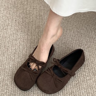 Fashion Elegant French Style Dress Shallow Mouth Flat Shoes Women's 2024 New Summer Bow Mary Jane Shoes