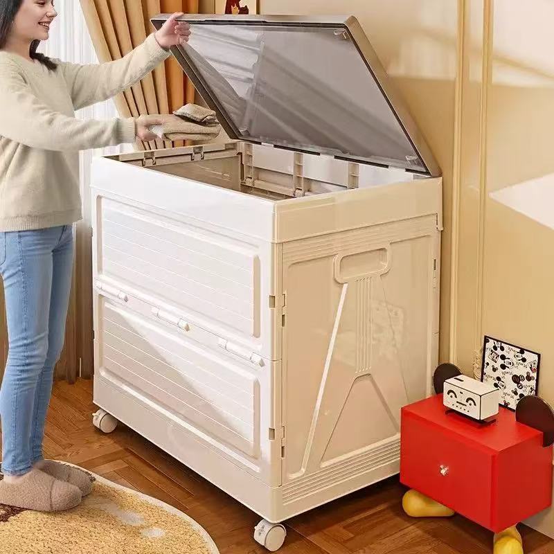 Plastic Flip-Top Foldableing Storage Box Extra Large Quilt Storage Box Toy Storage Box Clothes Home Organizing Box