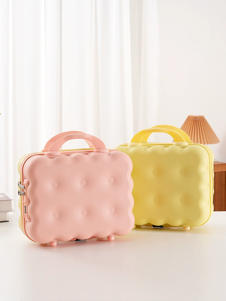 Cartoon suitcase for manicure, capacious handheld storage box, 14 inch