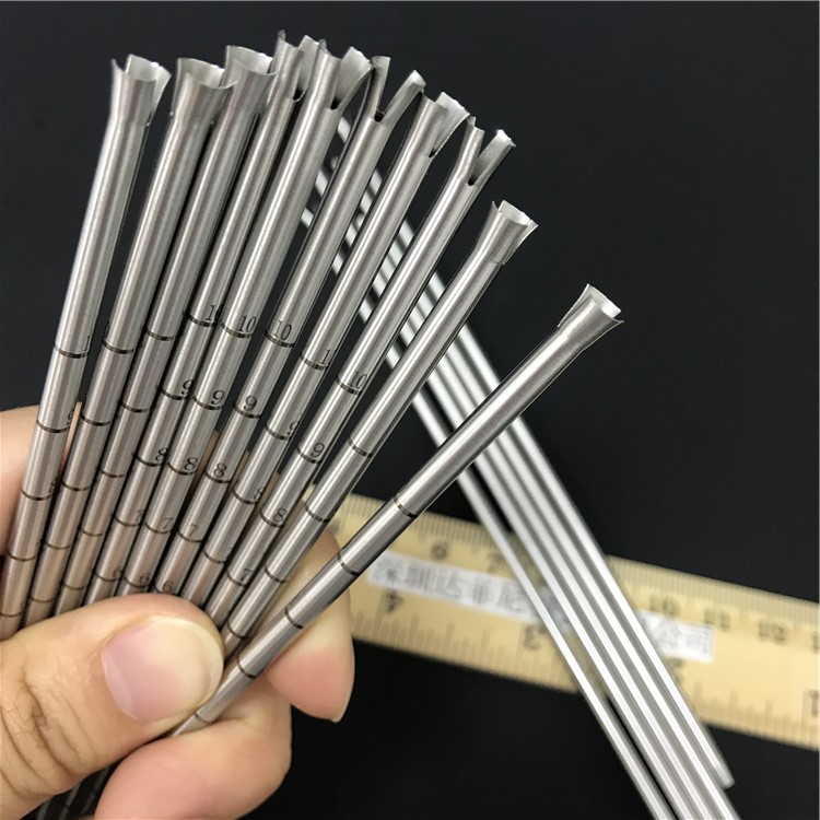 医用级304不锈钢毛细管 缩口扩口 表面刻度折弯提供封头精加工