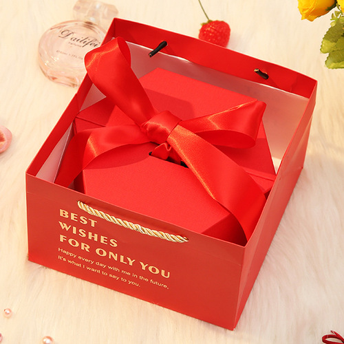 Pink hexagonal gift box gift box Valentine's Day lipstick gift box hexagonal wedding souvenir packaging