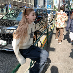 COOLLINE林子熙 上东区女孩  新季百搭轻奢感时髦套头短毛衣上衣