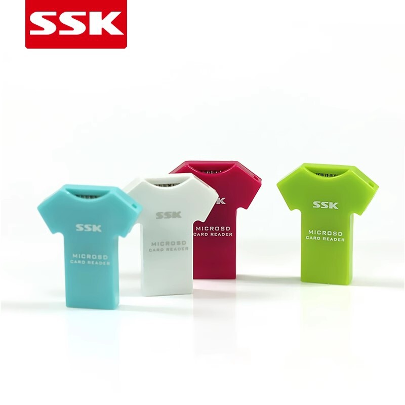 SSK Biao Wang T-shirt single-port card reader sd card 052 creative mini card reader mobile phone card reader SSK Biao Wang T-shirt single-port card reader sd card 052 creative mini card reader mobile phone card reader