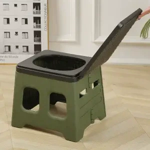 Toilet Portable Camping Toilet: Kempinq və səyahət - green