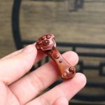 道家用品法器雷击枣木如意实木太上老君手把件玉如意葫芦吉祥装饰