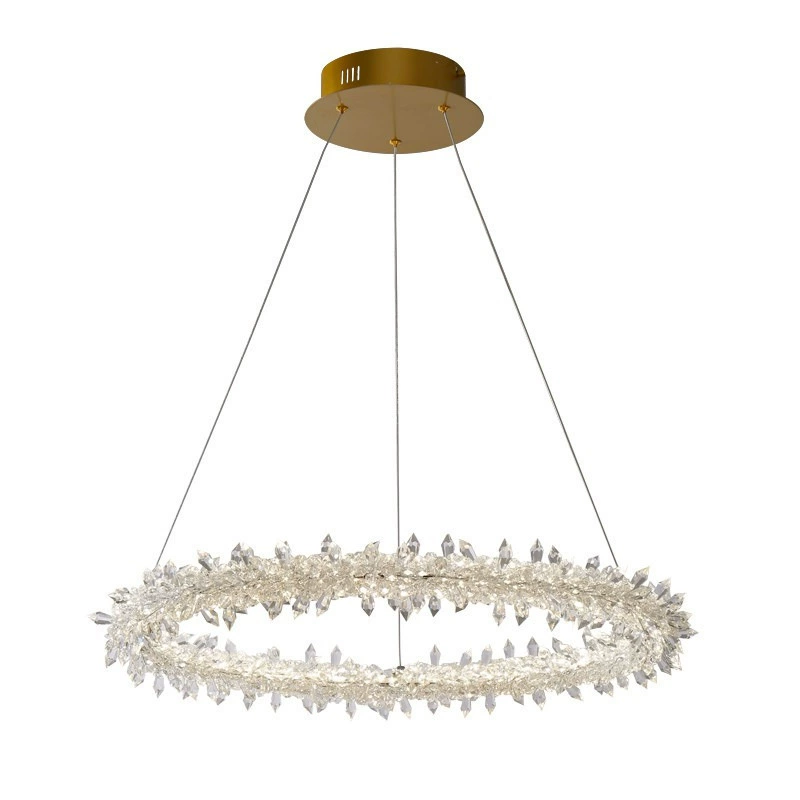 Creative lights for living room, LED decorations for bedroom, modern crystal pendant, ceiling lamp, light luxury style, simple and elegant design
