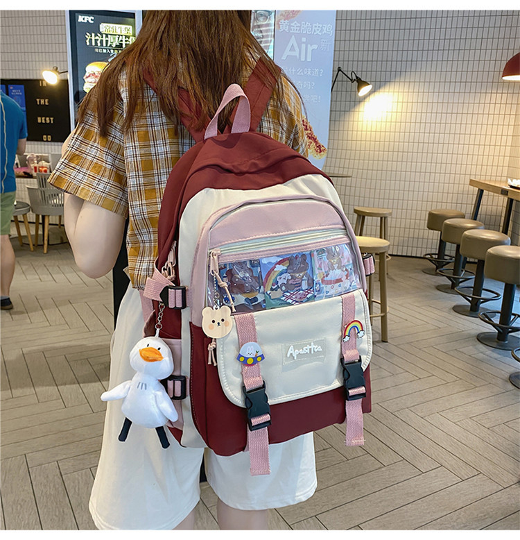 Japanese junior high school backpack summer Korean Harajuku style ulzzang backpackpicture7