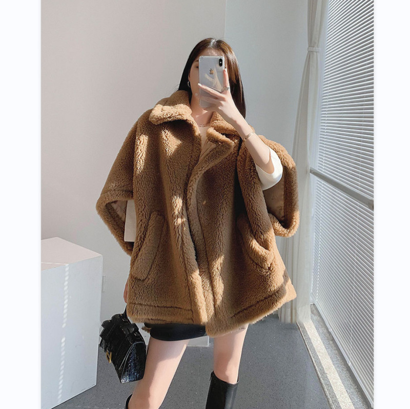 2025 Autumn and Winter Mink New Warm Loose Version Particle Sheepskin Teddy Bear Coat Warm Jacket for Women