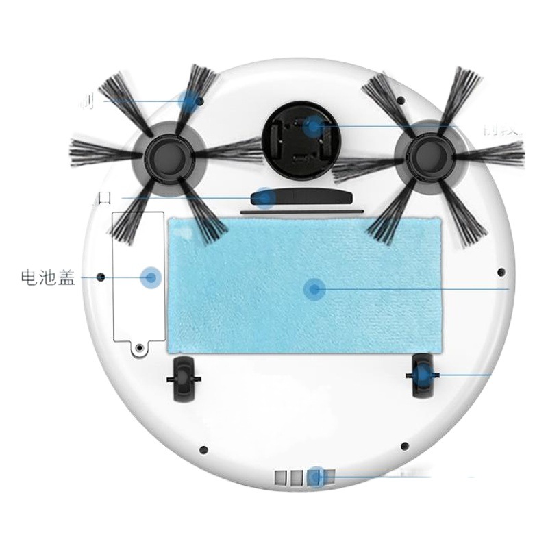Robot de barrido inteligente de barrido y arrastre integrado carga doméstica aspiradora automática transfronteriza pequeños electrodomésticos regalo al por mayor