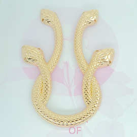 服装辅料女装礼服领口合金大蟒蛇饰品配件泳衣比基尼蟒蛇手缝大扣