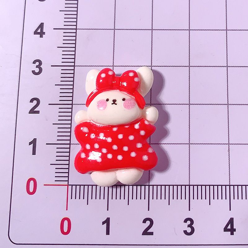 Nueva excursión de primavera conejo bricolaje accesorios de resina pegamento crema para teléfonos móviles accesorios para el cabello colgantes agujeros hebilla de zapatos materiales hechos a mano