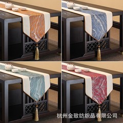 メーカー卸売り新中国式禅意テーブル旗テーブルクロステーブルテレビ棚茶台茶席茶旗茶テーブルマット布
