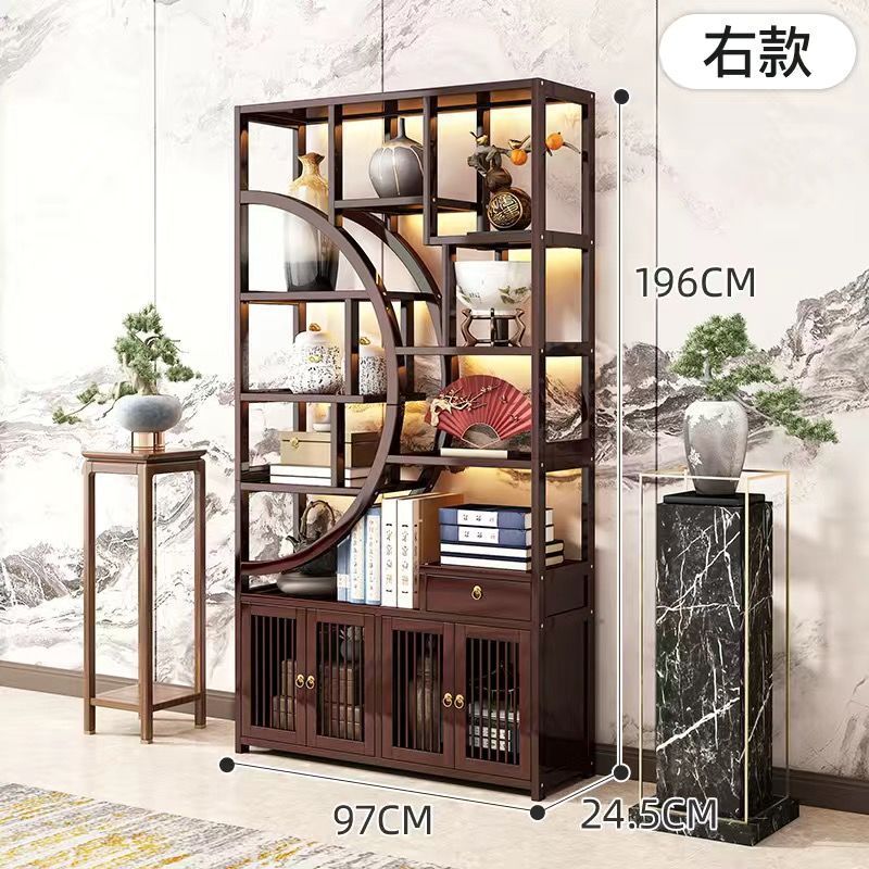 メーカークリアランスセール新しい中国風の茶とワインのキャビネットリビングルームディスプレイキャビネットDuobaoge紫砂ポットディスプレイキャビネット|undefined
