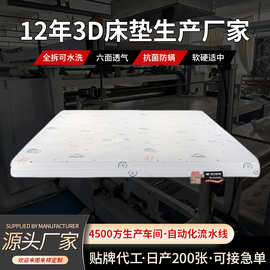 3D床垫可拆洗可水洗环保透气防螨护脊空气纤维无甲醛儿童可拆卸