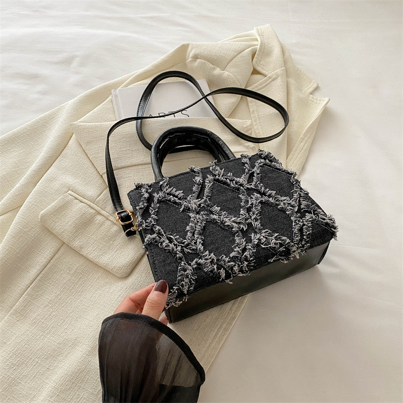 Bolso de moda de moda de Internet para mujeres 2024 nuevo estilo de moda de verano bolso de hombro portátil de mujer bolso de mochila jeans versátil