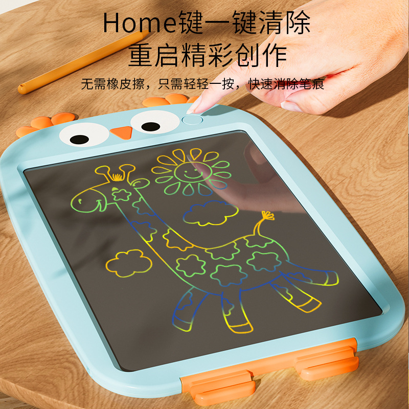 Tablero de dibujo para niños Tablero de escritura a mano LCD pequeña pizarra bebé color graffiti pintura jardín de infantes tablero de escritura a mano electrónica juguete