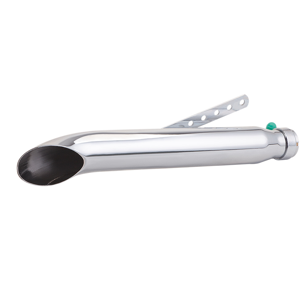 Motorcycle modified K6 retro stainless steel straight-through exhaust pipe tail section for 38/40/43/45MM caliber