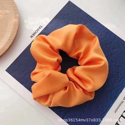 Orange solid color large intestine hair circle
