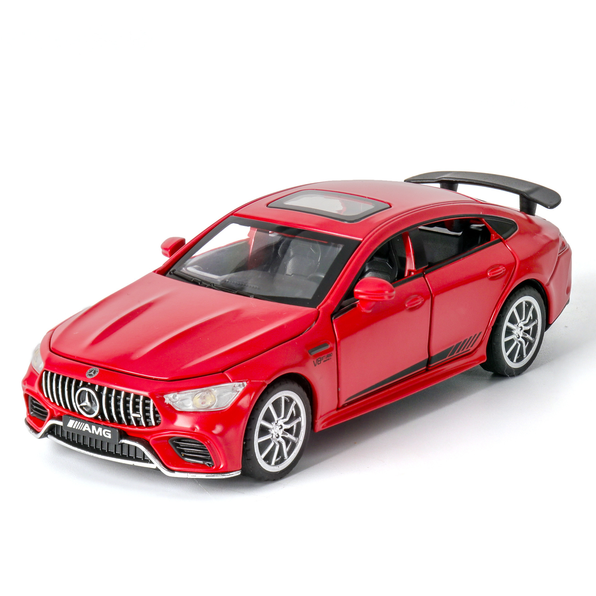 1(盒裝）仿真1:32大奔AMG GT63S兒童玩具合金跑車模擺件帶聲光開