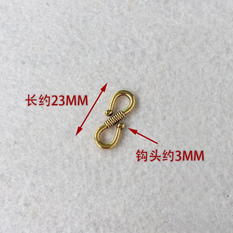 No. 6 antique gold 23MMS buckle single