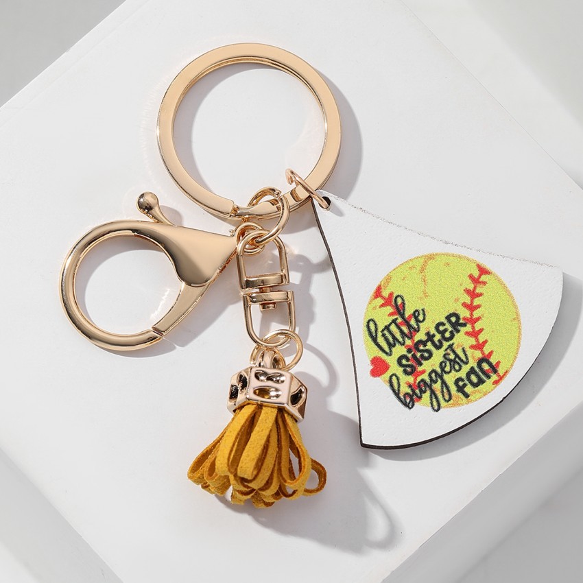 Décontractée Lettre Balle Bois Unisexe Porte-Clés display picture 14