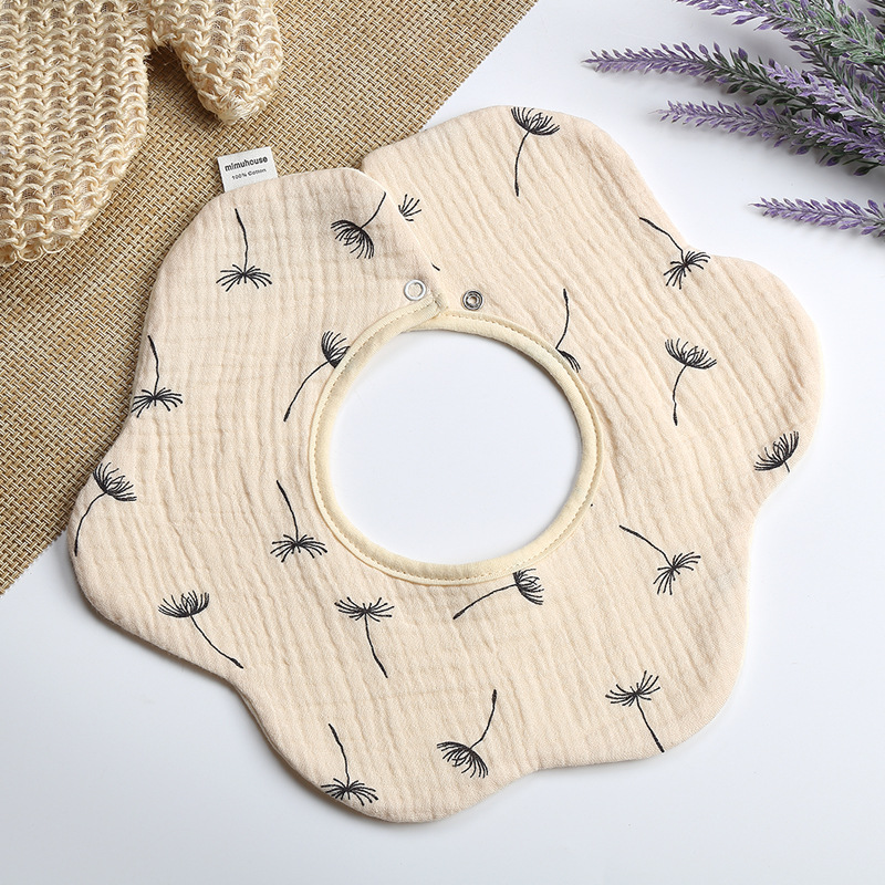 Babero de Pétalos de Gasa para Bebé de Gasa de Algodón, Transpirable, Absorbente de Agua, para Bebés image 188