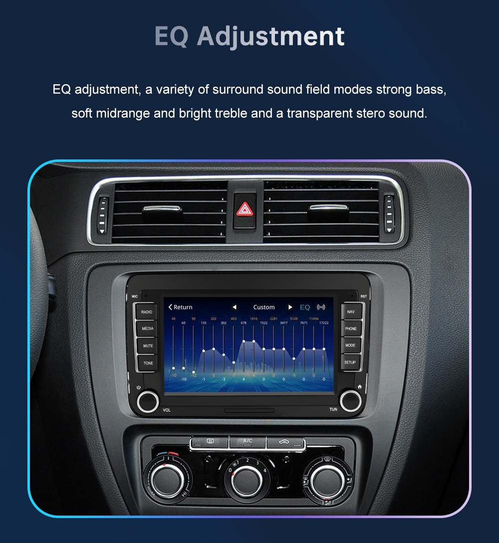 7inch Carplay Car Multimedia Display Screen Is Suitable for Volkswagen, Seat, and Skoda from 2003-2015