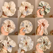 韩系蕾丝大肠发圈可爱头绳儿童头花头饰2025新款发绳女童扎头发饰