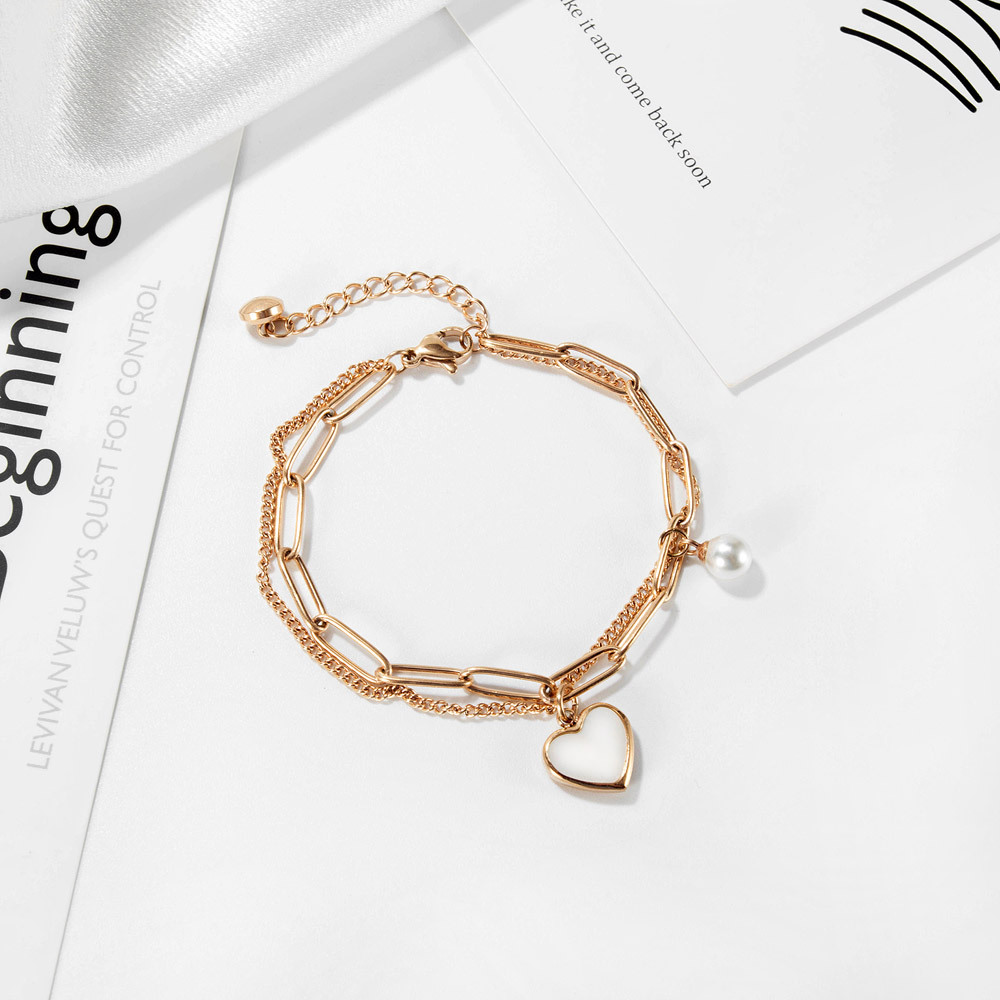 18K Real Gold Plated Plating Material PVD Coated Geometric Titanium Steel Waterproof Non Tarnish 304 Stainless Steel Bracelets