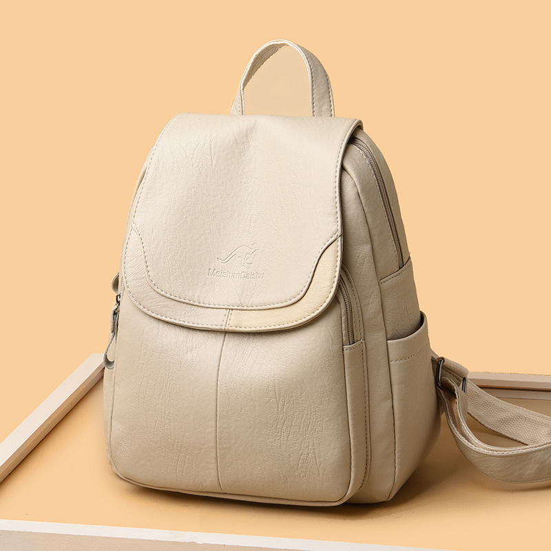 New Women's Shoulder Bag Korean Version Shoulder Bag Trendy Large Capacity Travel Backpack Atmospheric College Student Backpack_voghion.com