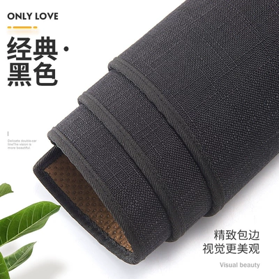 Car Linen Texture Dashboard Sunshade Mat Anti-Slip Dashboard Center Console Mat Interior Modification Sunshade Sun Protection Mat (Günəş əleyhinə siperlik) - linen-style-black-please-specify-your-car-model-in-the-order-notes-managers-pick