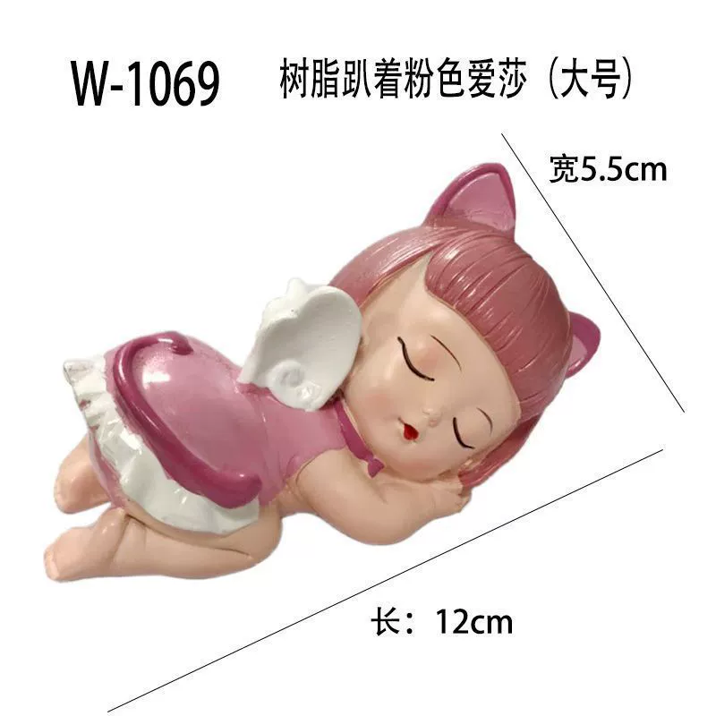 Decorative princess girl doll, cute collectible decor, plastic/resin, many styles and finishes