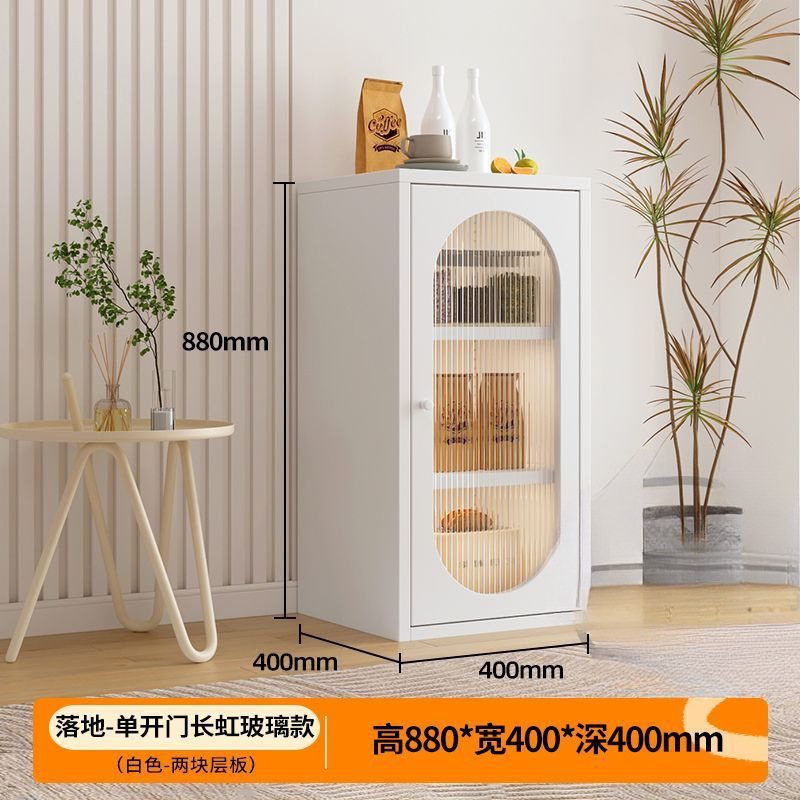 铁艺餐边柜储物柜落地铁皮柜家用客厅超薄收纳柜阳台防晒杂物柜子|undefined