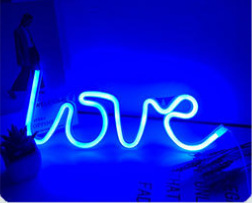 Luz LED con forma de neón, letra luminosa, luz decorativa, barra creativa, luz decorativa con estilo ins, luz nocturna para habitación