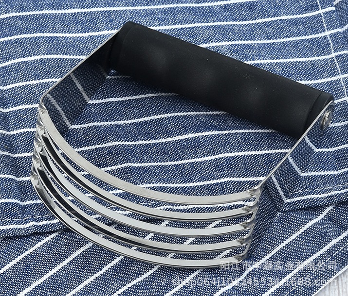 Venta directa de fábrica de batidor de masa de acero inoxidable, mezclador de mantequilla y harina, cortador de masa para crema, herramientas de repostería para galletas