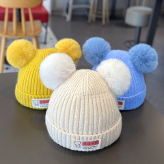 嬰兒帽子秋冬可愛超萌新生兒針織帽男女寶寶保暖冬季嬰幼兒毛線帽