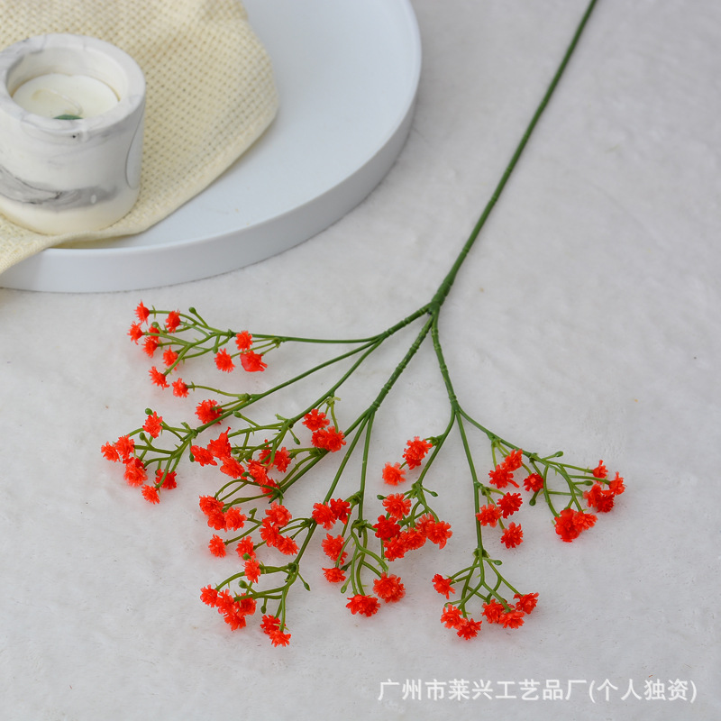 Gypsophila artificial de goma suave para ramos