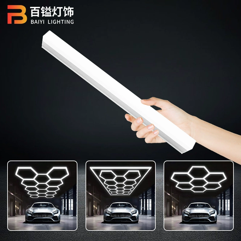 Аксессуары для гаражных светильников с шестигранными светодиодами: склад, спортзал, парикмахерская, подвал, автосалон, светильники для красоты, соты из светодиодов.