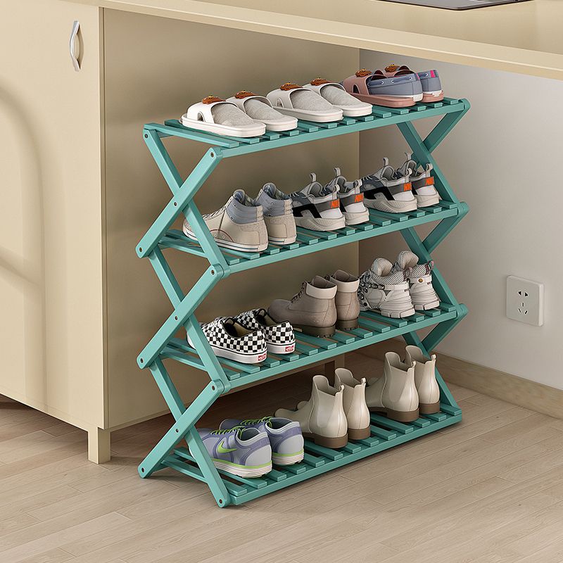 Puerta simple del estante para zapatos Almacenamiento de múltiples capas para el hogar, ahorro de espacio, esquina, pequeño armario de zapatos estrecho a prueba de polvo, instalación gratuita