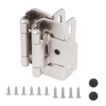 1/2寸盖位 美式弹簧自关合页 跨境半隐藏房车铰链Semi wrap hinge