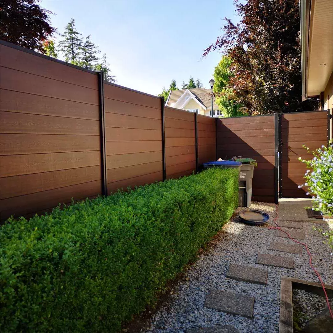 Наружный пластиковый деревянный забор Наружный деревянный пластиковый забор напольное ограждение забор перила двор забор доска может быть построена и установлена