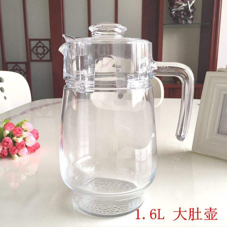 vidrio grueso hervidor de agua fría transparente hervidor de agua fría gran capacidad taza de bebida hervidor de jugo hervidor de agua fría